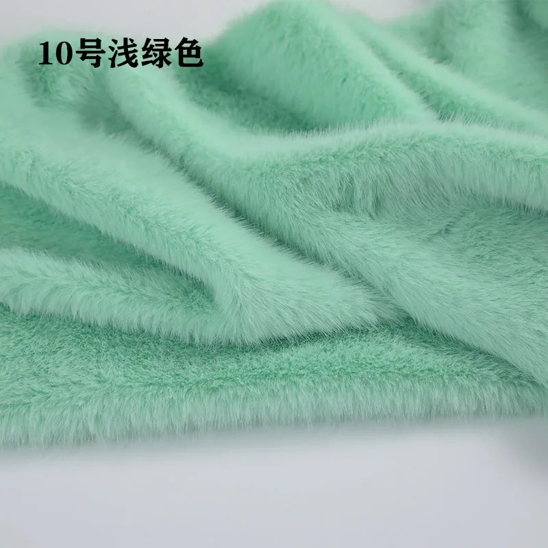 40Colours 2cm Imitation Mink Plush Fur Fabric Doll Manual DIY Counter Scarf Cuddle Doll Faux Fur Fabric 50*50