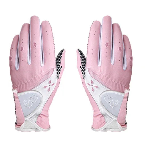 PGM 1 Pairs Women Golf Gloves Soft Breathable PU Leather With Non-Slip Particle Outdoor Sports Wholesale Accessories ST020