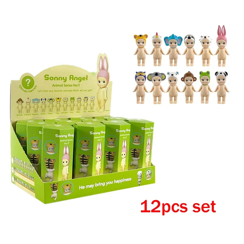 Sonny Angel Blind Box Animal Angel Series Anime Character Mini Doll Toy Cute Decoration Kids Surprise Birthday New Year Gifts