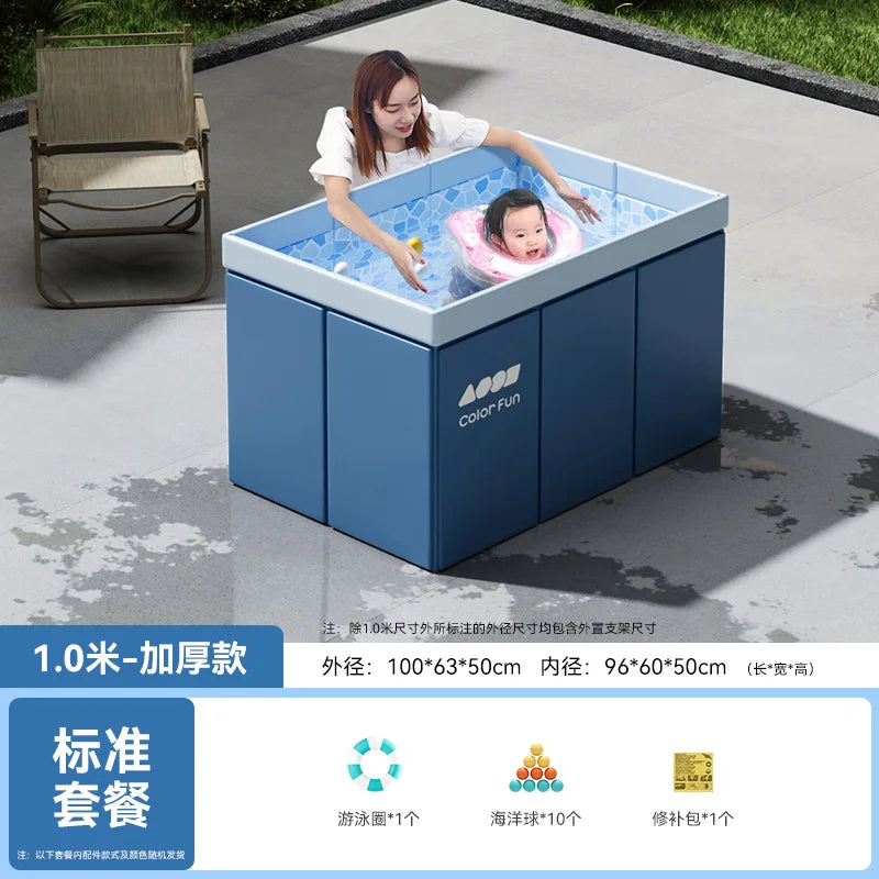 CX Swimming Pool Adults and Children Household Bracket Inflatable-Free Swimming Pool Foldable Family Yard