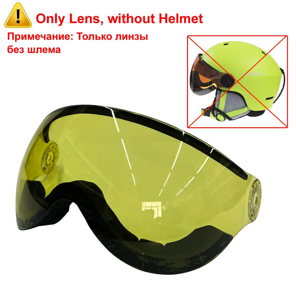 MOON Goggles Skiing Helmet Integrally-Molded PC+EPS High-Quality Ski Helmet Outdoor Adult Sport Ski Snowboard Skateboard Helmets