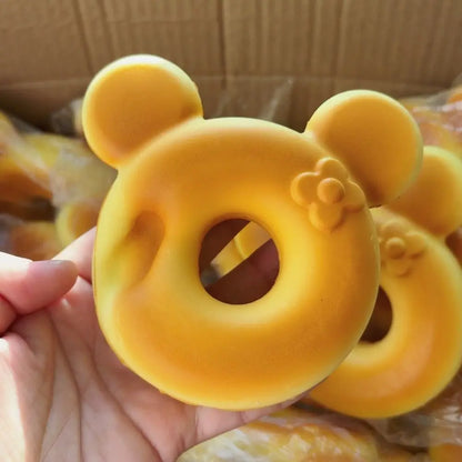 Funny Donut Vent Squeezing Toys Bear Ears Slow Rebound Baking Pinch Toy Relaxed Anti-Fidget Cartoon Pinch Toy Children