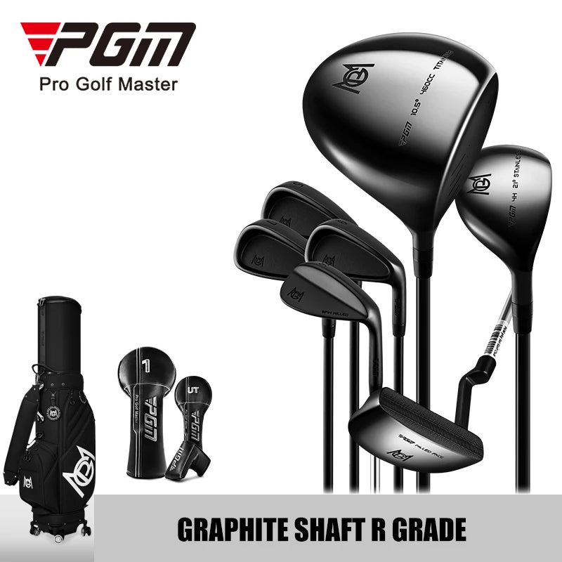 PGM MTG062 Golf Clubs Set Complete Set Right Handed for Men Full 13 Clubs With Wedge Black Golf Club Set