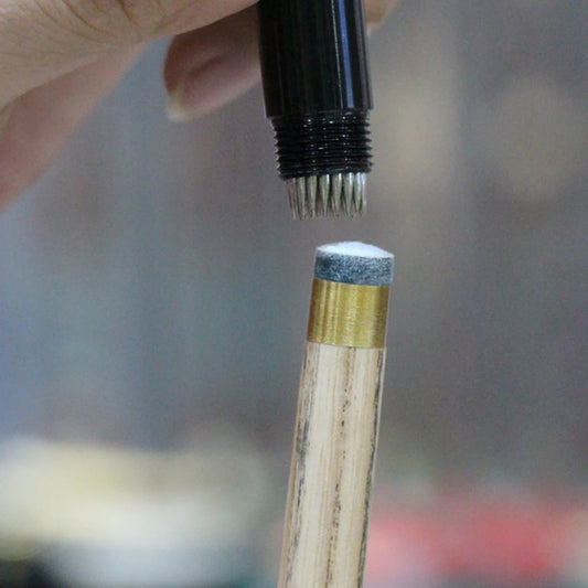 Snooker Pool Cue Tip Shaper Multifunction Snooker Cue Tips Easy to Carry Cue Tip Burnisher Training Billiard Accessories