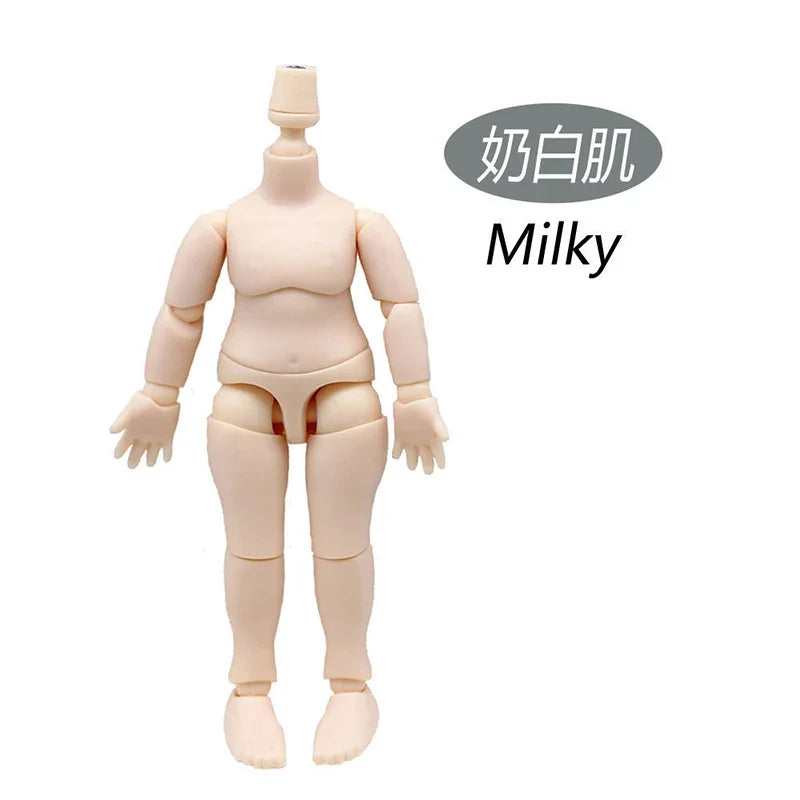 OB11 Body or GSC Head Pink/ Normal/ White/ Coffe Skin Body 1/12 Bjd Doll Accessories Dress Up Toys Gift