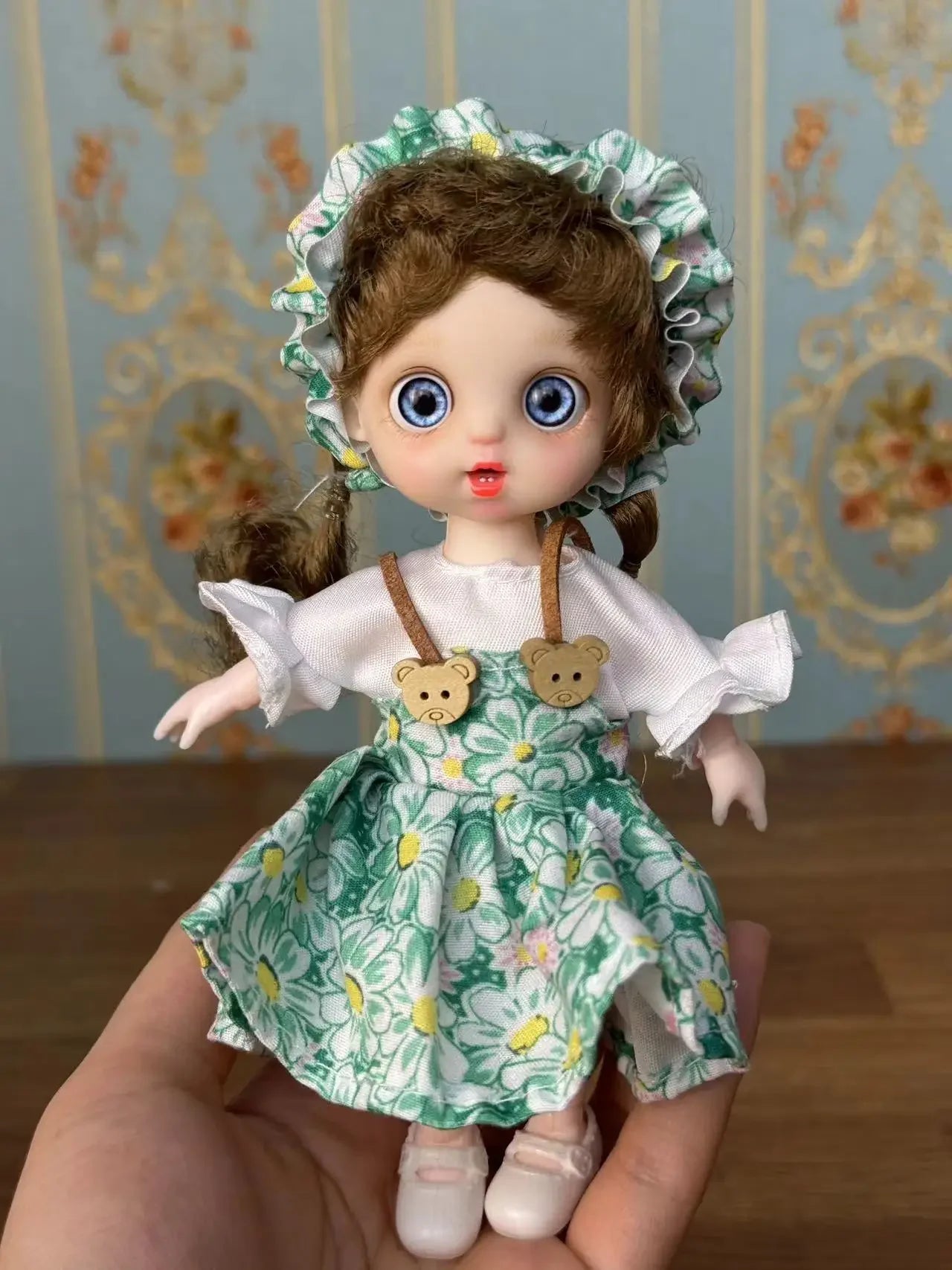 Lovely 17cm Doll 1/8 Bjd Dolls Mini Playhouse Doll Toy Kids Girls Dolls Toy Gift