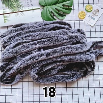 5M Artificial Rabbit Fur Ribbon Tapes Faux Fur Tape Trimming Ribbon Furry Fluffy Tape Garment Edge DIY Sewing Accessories