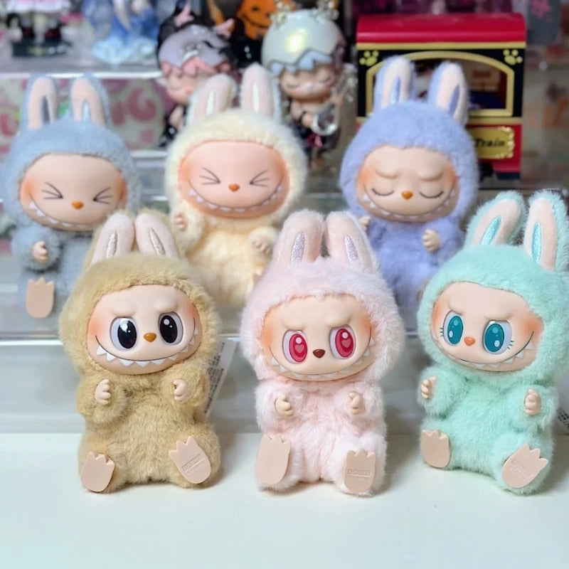 Genuine Labubu the Monster Exciting Macarons &Have a Seat Series  Blind Box Vinyl Face Pendant Kawaii Decoration Collec Toys