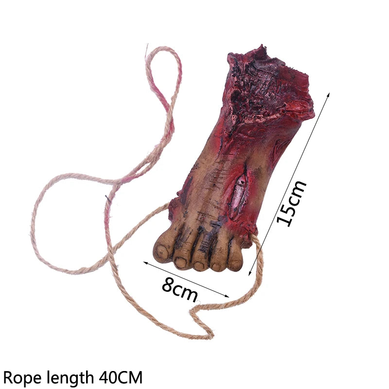 Halloween Realistic Simulation Bat Fake Bloody Mouse Broken Hand Tricky Prop Halloween Party Decoration Haunted House Decor