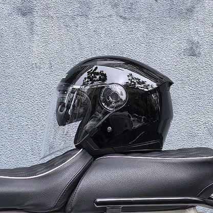 Genuine JieKai Motorcycle Helmet Unisex Scooter Motos Helmets Casco Capacete With Dual Lens