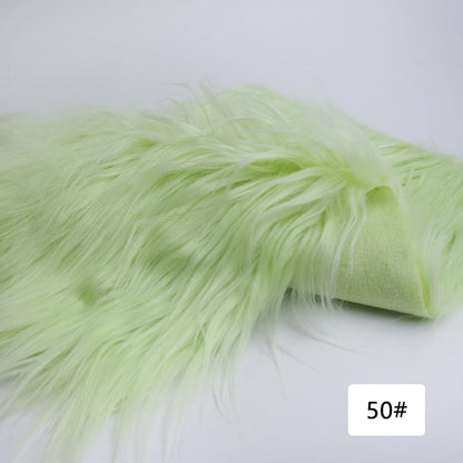 25x45cm 8cm Pile  Faux Fur Fabric for Sewing Make Cotton Doll Hair Diy Handmade Home Decoration Cosplay Fabric for Needlework
