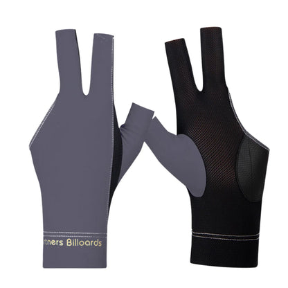1Pcs Open Finger Billiard Gloves Antiskid Polyester Snooker Billiard Gloves Adjust Sticker Portable Lightweight Amateur Training