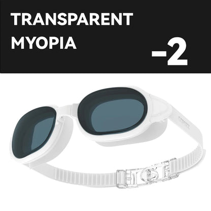 COPOZZ Best Swimming Goggles Men Women Adult Swim Goggle Professional Anti Fog Pool Swimming Glasses Eyewear -1.5 to -7