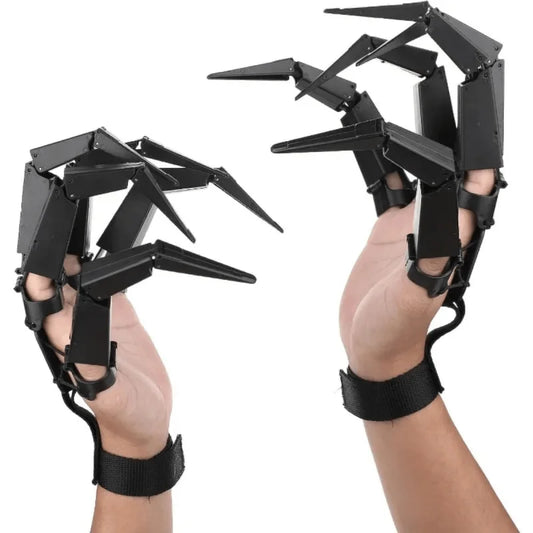 Halloween Realistic Skeleton Hand Prop, 1pc Horror Finger Glove for Party Decoration, Role-Playing Ghost Claw Accessory