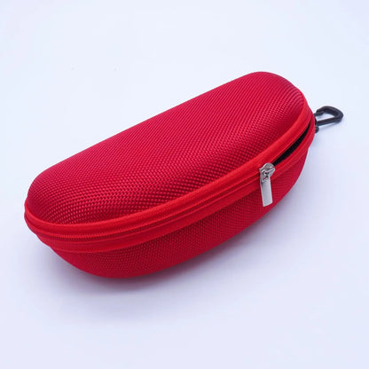 KLASSNUM Portable EVA Glasses Case With Carabiner Hook Colorful Sunglasses Hard Case Zipper Eyeglasses Protector Box Holder New