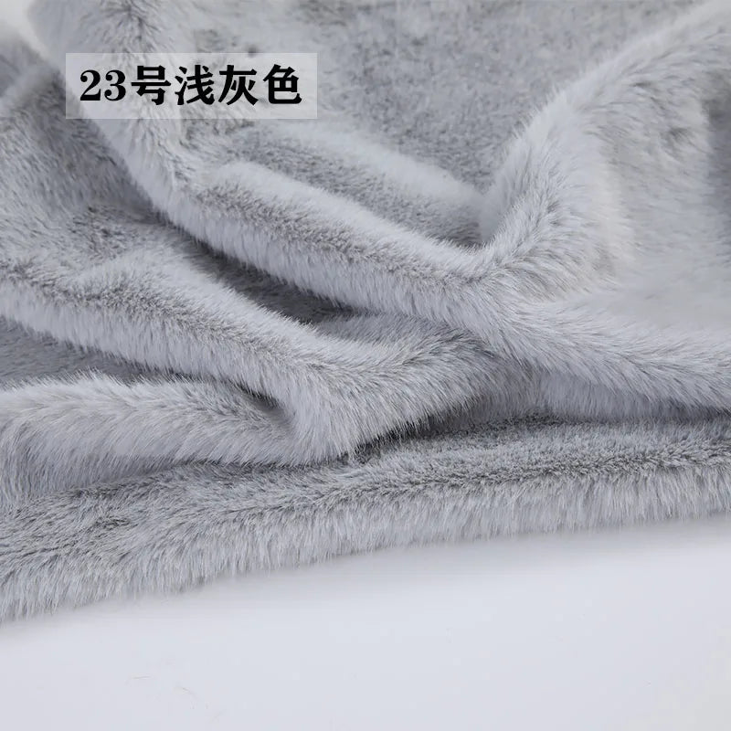 40Colours 2cm Imitation Mink Plush Fur Fabric Doll Manual DIY Counter Scarf Cuddle Doll Faux Fur Fabric 50*50