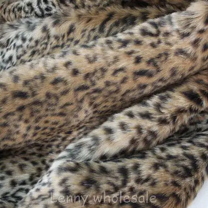 Long Pile Leopard Print Fur Fabric ,Cushion Faux Fur Fabric Yard 150*50cm/Piece Free Shipping