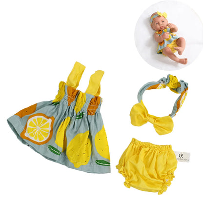 Doll Clothes Dress Jumpsuit Vest for 40cm New Baby Reborn American Doll Baby Girl DIY Clothes Toys for 16 Inch Dolls