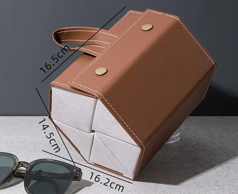 2/3/4/5/6 Grids Sunglasses Organizer Travel Organizers Accessories Storage Box for Glasses Portable Jewelry Boxes Makeup Case