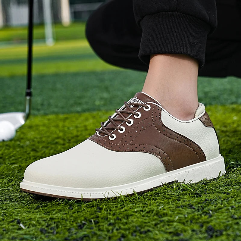 Waterproof Golf Shoes Men's Golf Sports Shoes Outdoor Golf Shoes Non-Slip Women's Large Size Walking Sports Shoes Size 39-47