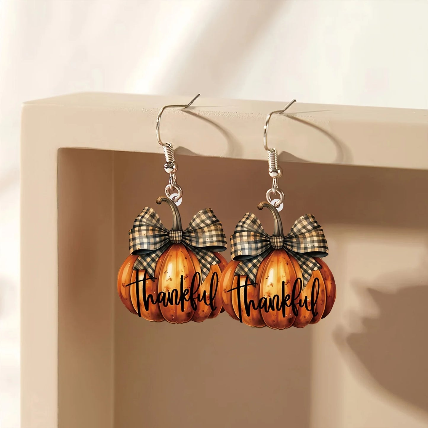 Elegant Pumpkin Drop Earrings for Women Hot Stylish Party Vacation Halloween & Thanksgiving Jewelry Accessory