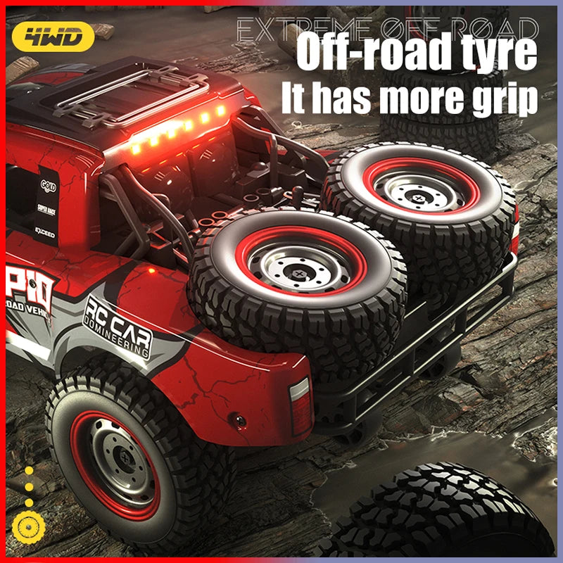 Rc Car Off Road 4x4 50km/H or 75km/H High Speed Brushless Motor Monster Truck 1/16 Desert/Snow Racing Drift Cars Toys for Boys