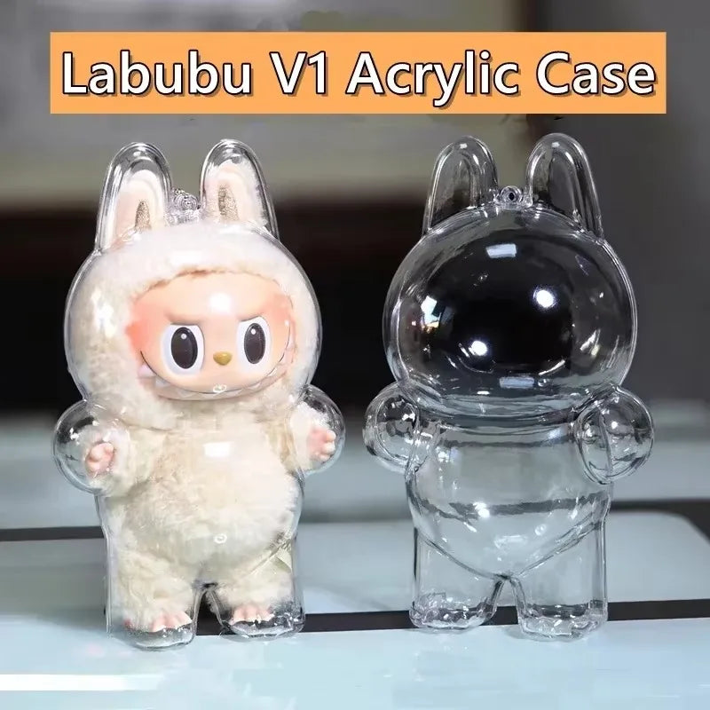 1Pc Storage Box Protective Case for Plush Dolls Display Bag for Korea Kpop Exo Labubu V1 V2 Sitting Party No Doll