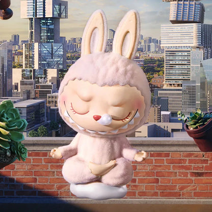 POP MART LABUBU THE MONSTERS Lazy Yoga Series Blind Box Toys Kawaii Anime Action Figure Caixa Caja Surprise Mystery Box Dolls