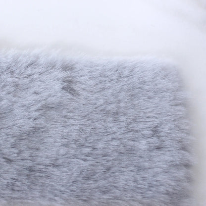 7MM Plush Fabric Fabric Pure Color Solf Atrtificial Rabbit Fur Doll Clothing Pillow DIY Decoration Material