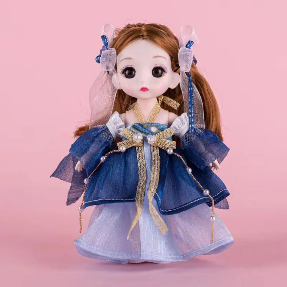 Multiple Colors Ancient Dress Bjd Doll Hanfu Princess Little Princess 17cm Ancient Girl Doll Plastic Chinese Costume