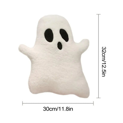 32cm Cute Halloween Pillow Stuffed Ghost Throw Pillow Soft Cartoon Ghost Doll Toy Stuffed Plushie Home Halloween Decorations