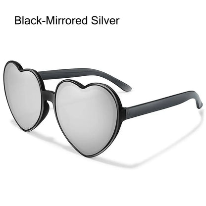 Summer Heart Sunglasses Trendy Heart Shaped Sun Glasses for Women Party Halloween Cosplay Glasses UV400 Protection Eyewear