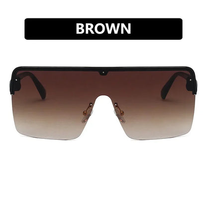 Hot Fashion Brand Designer Sunglasses Women Summer Rimless Square Shades Sun Glasses Eyewear Sunshines Luxury Sunglasses Woman