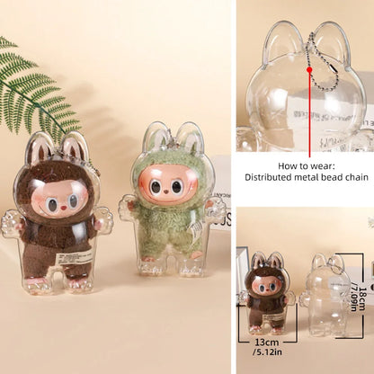 1Pc Storage Box Protective Case for Plush Dolls Display Bag for Korea Kpop Exo Labubu V1 V2 Sitting Party No Doll