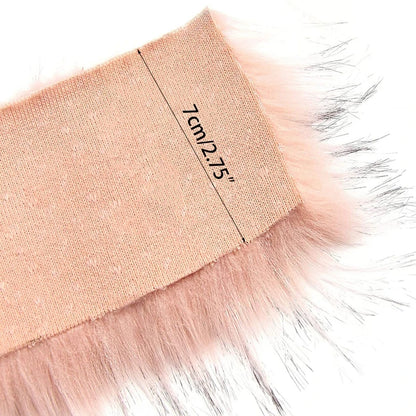 100*7cm Faux Fur Trim Comfortable Fur Ribbon Tape DIY Apparel Sewing Fabric Craft Costume Decoration Furry Material Wholesale