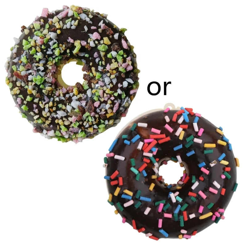 Donut Stress Relief Toy Party Favor Realistic Dessert Artificial Doughnuts Shop Decorations Birthday Party Kids Adults