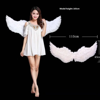 Princess Women Kids LED Glow Light Angel Feather Wing Fairy Girls Props Party Costume Wedding Decoration Christmas  Halloween