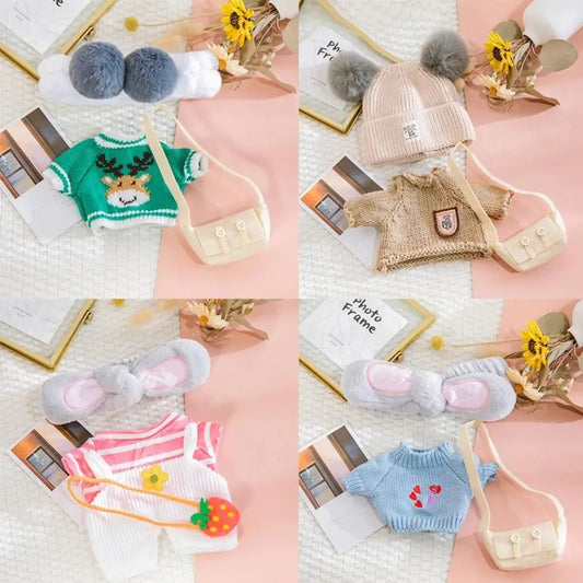 Doll Cloth Accessories LaLafanfan Cafe Clothes Dress Up DIY Clothing Yellow Duck Clothes 30cm Kawaii Plush Clothes Dolls