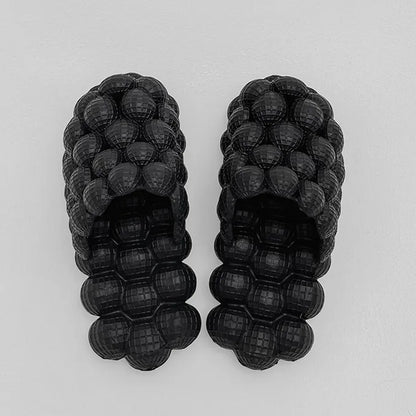 YISHEN Unisex Summer Slides for Women Indoor Slippers Bubble Slides Massage Litchi Sandals Fashion Designer Sandals Men Clogs