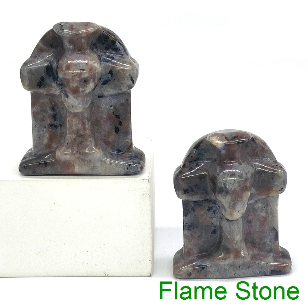 Halloween Foam Tombstone Skull Cross Decoration Natural Stone Crystal Gravestone Carving Reiki Healing Figurine Gemstone Gift
