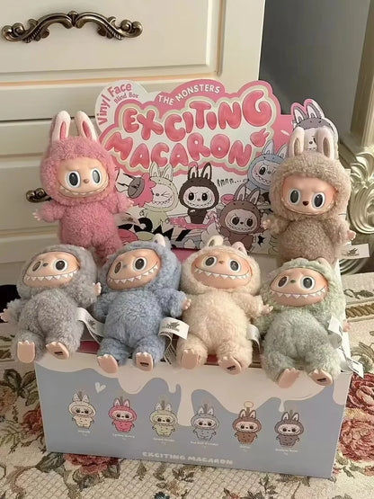 New Labubu the Monsters Blind Box Toys Cardiac Macarone Mysterious Surprise Box Guess Bag Figure Model Bag Keychain Gifts