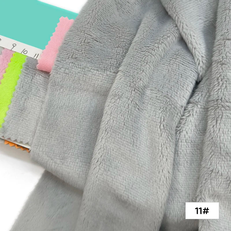 Plush Fabric 5mm Pile Length 100 Polyester 100 Colors Can Be Choose Hair Material for Popular Cotton Dolls DIY Handmade Fabric