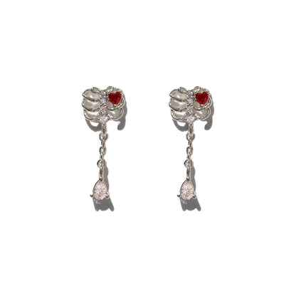 New Halloween Gothic Cute Oil Drip Pumpkin Ghost Skull Stud Earrings for Women Fashion Jewelry Gift Wholesale