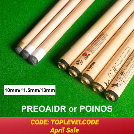 PREOAIDR 3142 Z2 POINOS Billiard Pool Stick, 10mm, 11.5mm, 13mm Tip, Technology Maple Shaft, Billar Kit Shaft, China