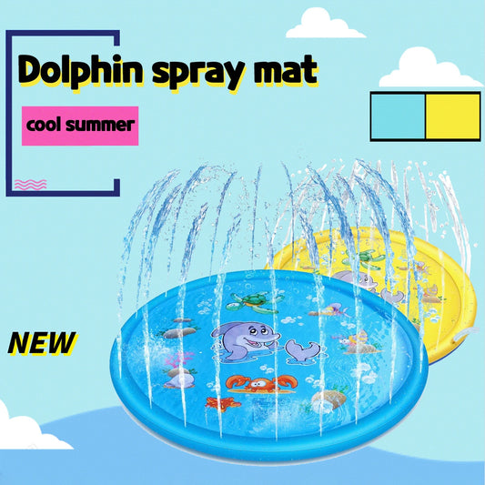 170 CM Children Play Water Mat Summer Beach Inflatable Water Spray Pad Outdoor Game Toy Lawn Swimming Pool Mat Kids Toys