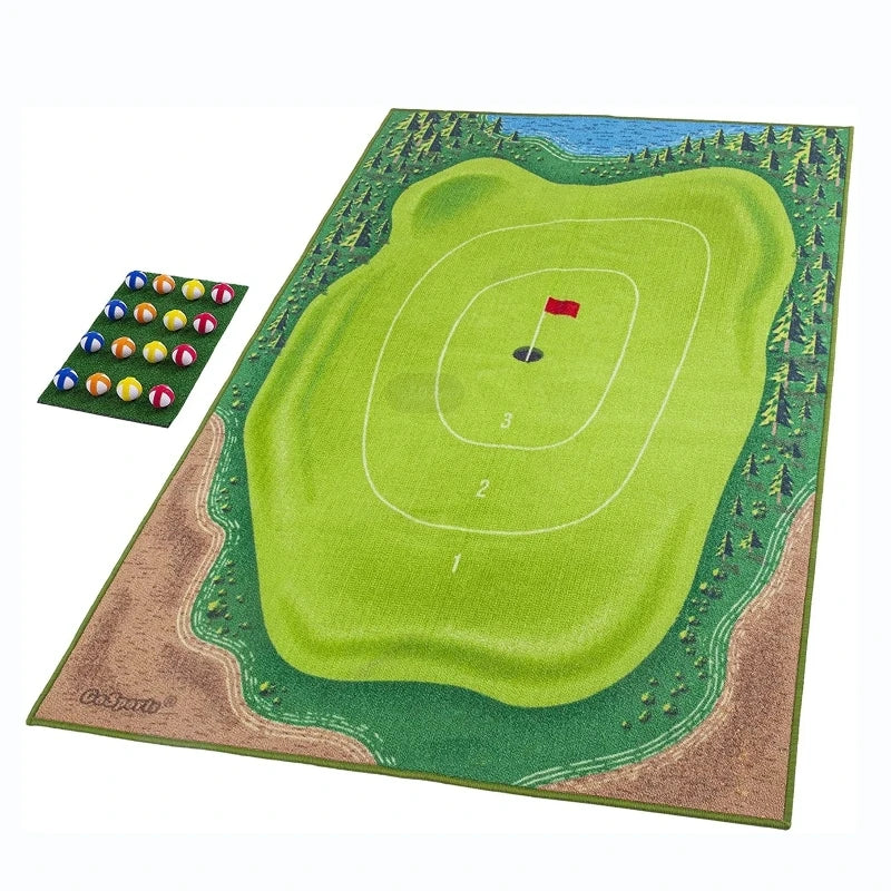 Golf Hitting Pad the Casual Golf Game Set  Golf Training Aids Home Office Sports