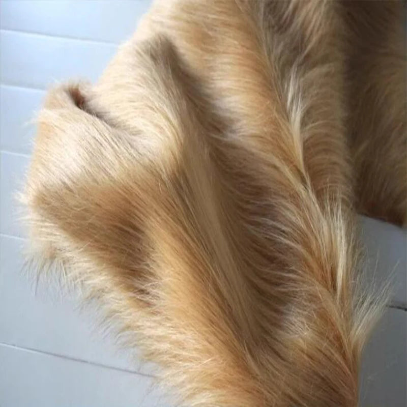 Soft Plush Faux Fur Fabric, Sewing Material, Clothes Accessories, Christmas Decoration, Blanket, 9cm Hair Length, Good