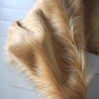 Soft Plush Faux Fur Fabric, Sewing Material, Clothes Accessories, Christmas Decoration, Blanket, 9cm Hair Length, Good