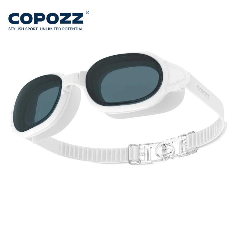 COPOZZ Best Swimming Goggles Men Women Adult Swim Goggle Professional Anti Fog Pool Swimming Glasses Eyewear -1.5 to -7