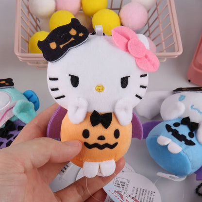 Halloween Christmas Decoration Dolls My Melody Kuromi Cinnamoroll Kt Cat Plush Toy Small Pendant Stuffed Animals Keychains Gifts